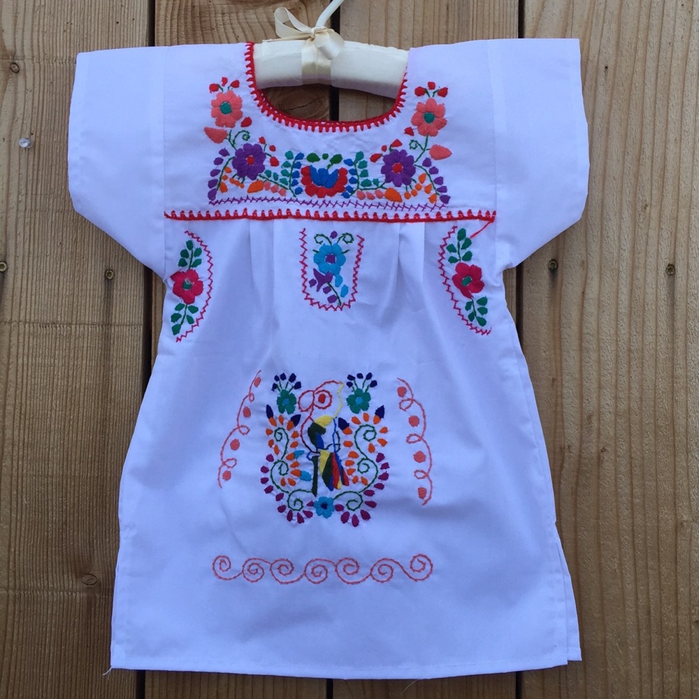 Mexican Embroidered baby dress size 12-18 months